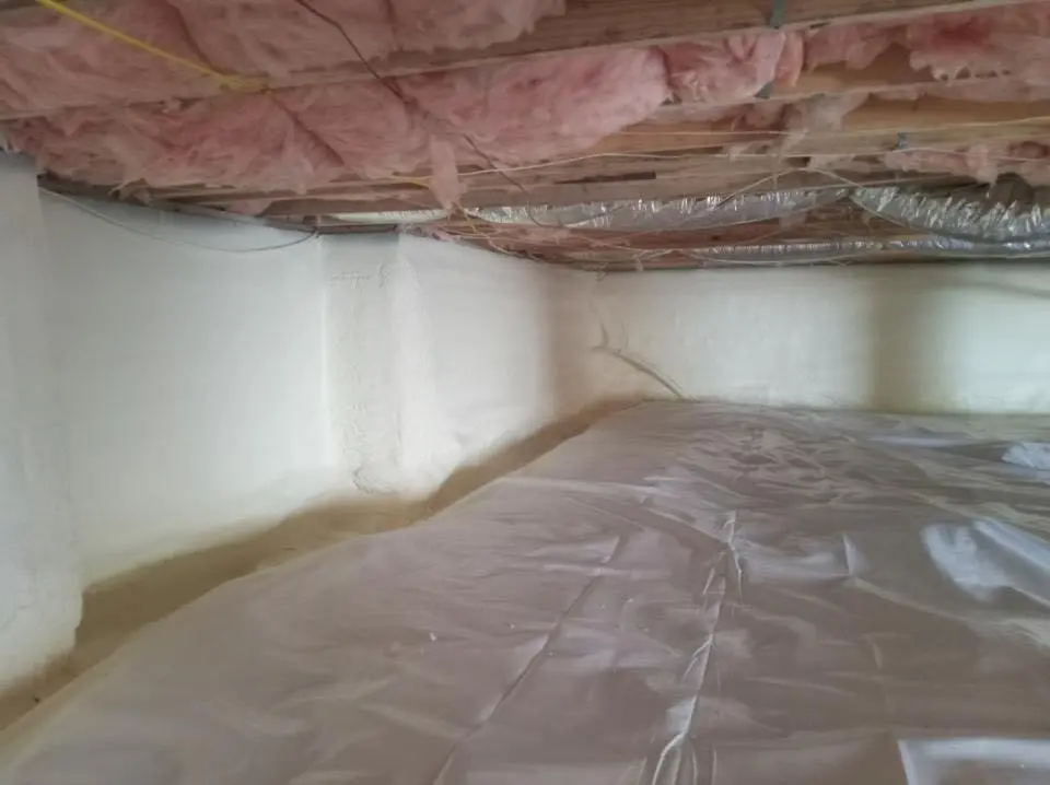 Crawl space encapsulation with closed-cell spray foam for Spray Foam Roofing in Escondido